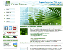Tablet Screenshot of greensupplieschicago.com